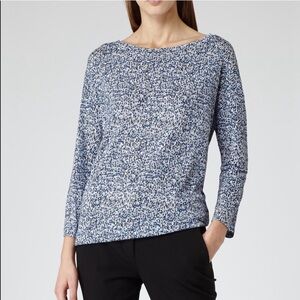 NWT Reiss Lago Print Jersey Top size Small